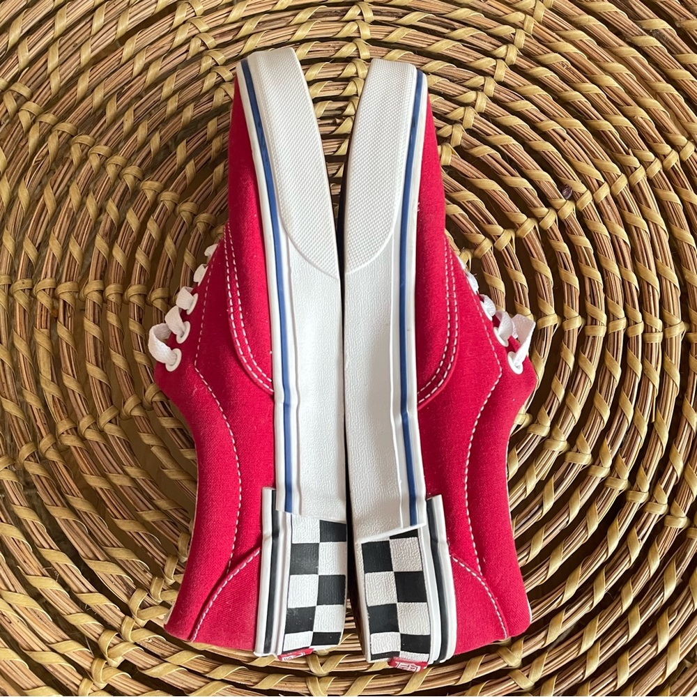 Vans Era Check Block Red Sz-8 - Picture 12 of 13